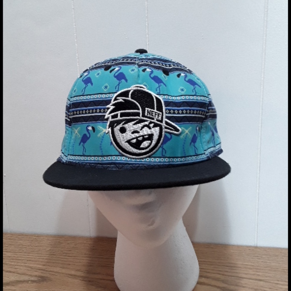 flamingo design Neff hat youth adjustable hat